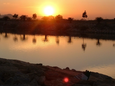 Sunset over the River Segura