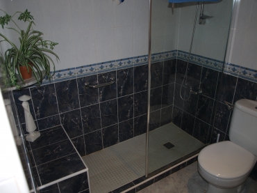 Bathroom with walk in shower